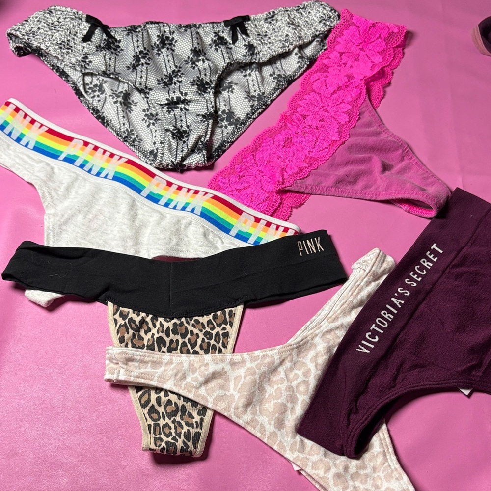 Victoria's Secret PINK & Logo Mix Bikini Thongs - Assorted Colors